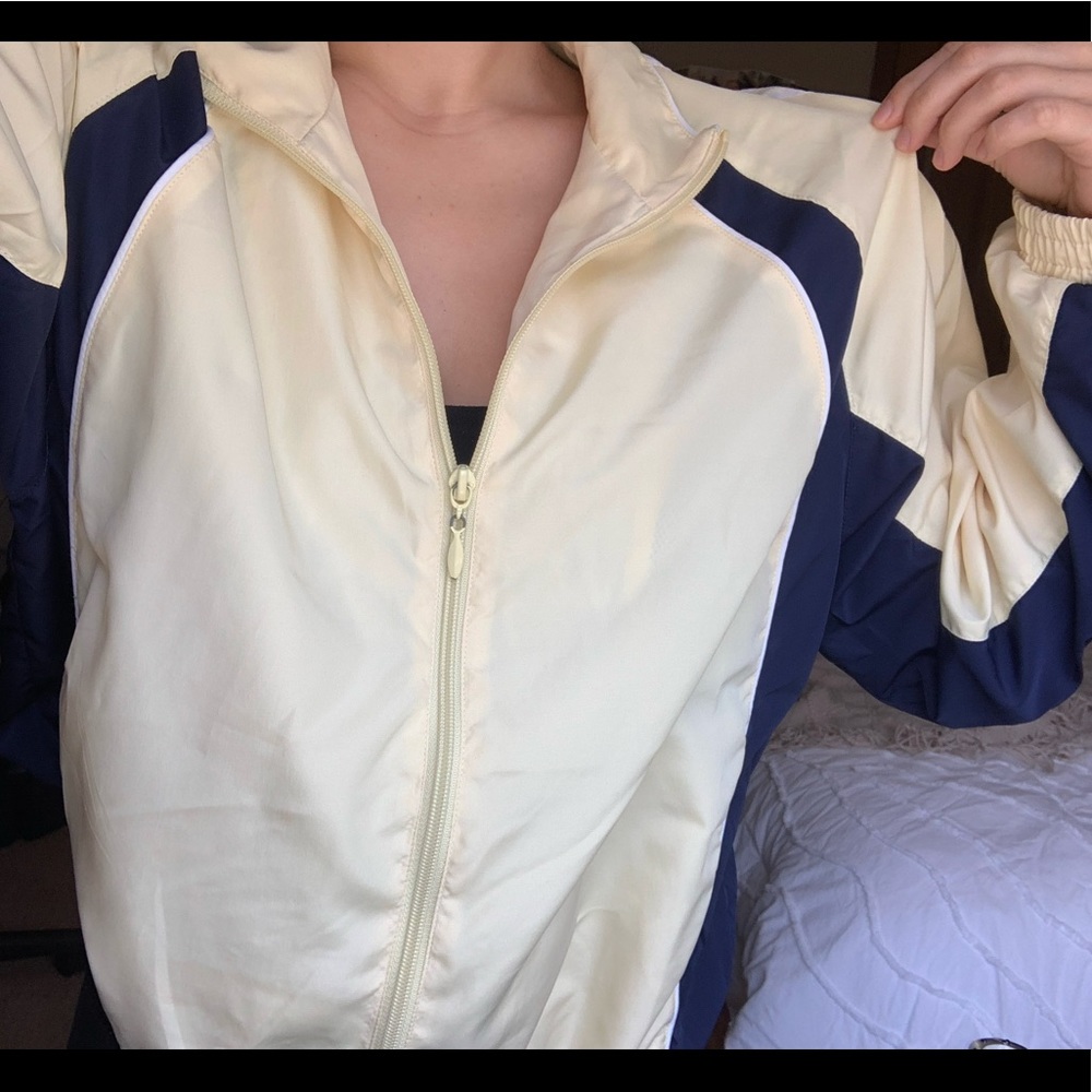 Blue and Yellow Wind Breaker Jacket